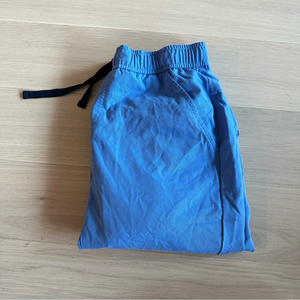 Classic ceil blue scrub jogger pants
